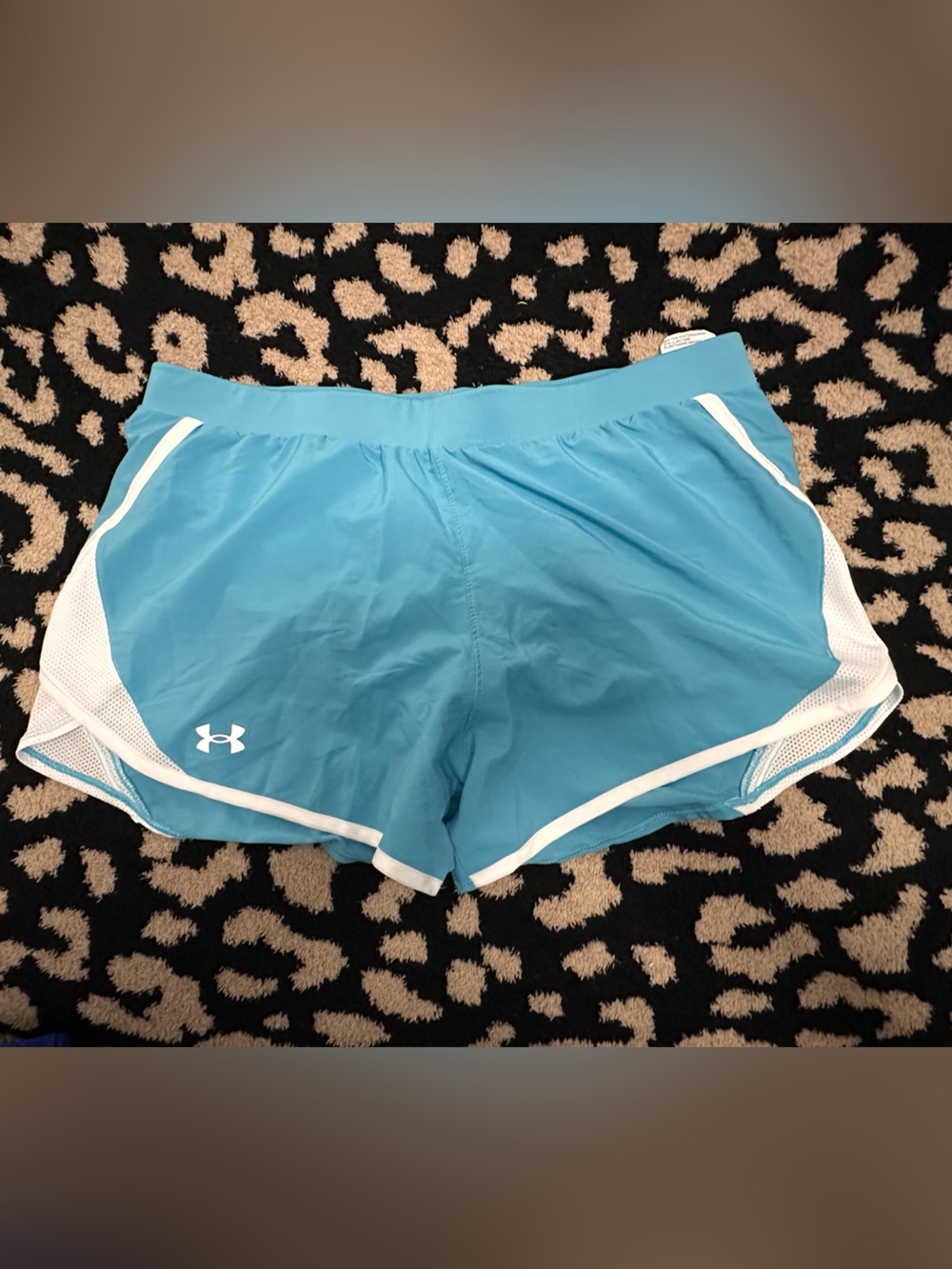 Under Armour Teal Athletic Shorts with White Trim